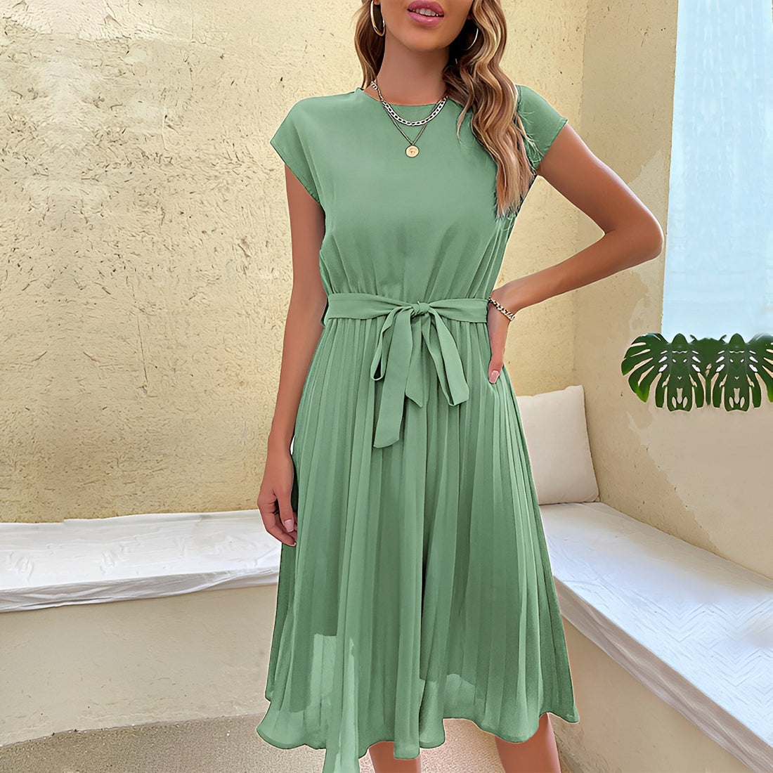 Aimee - Robe plissée élégante