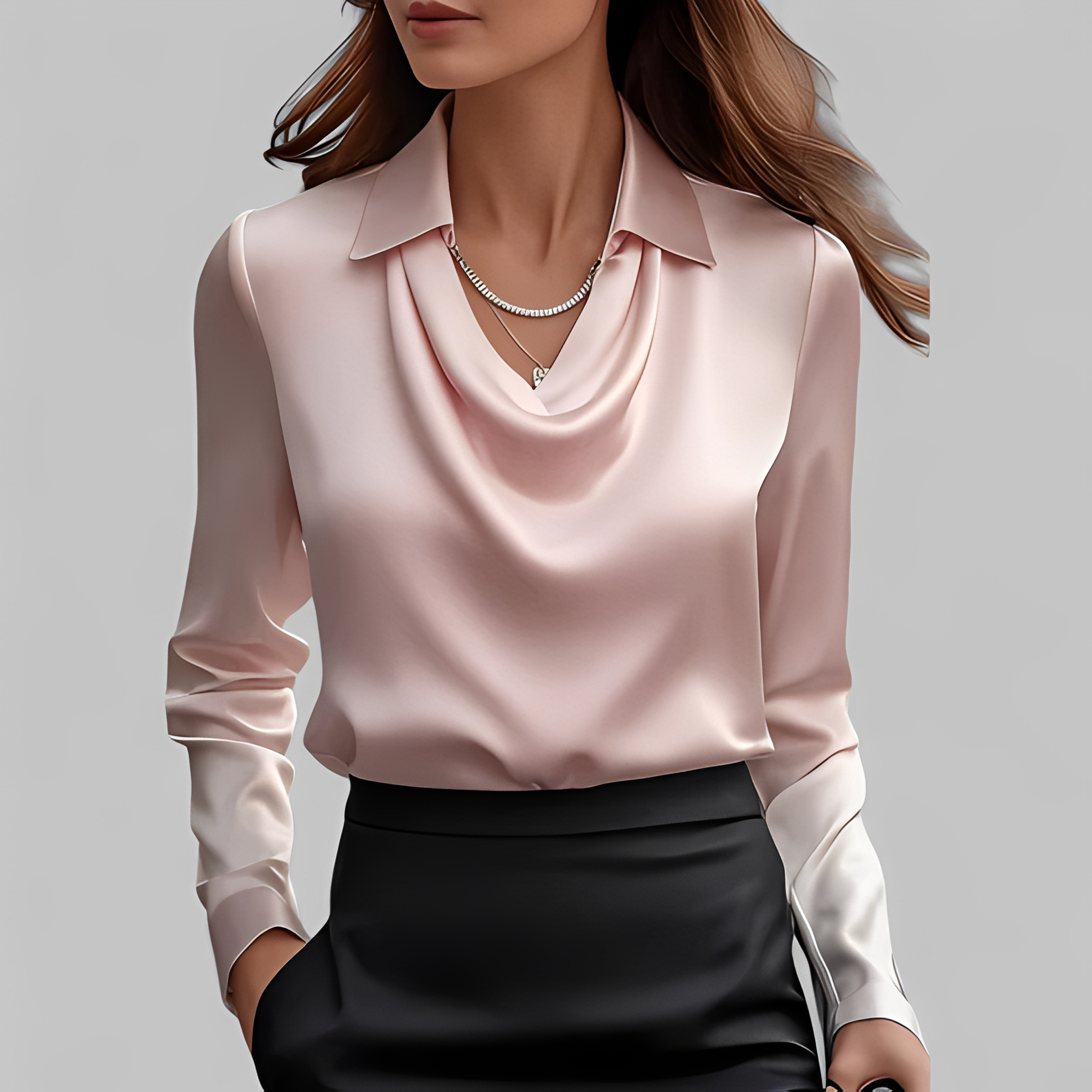 Emmalyn - Chemisier drapé élégant pour femme