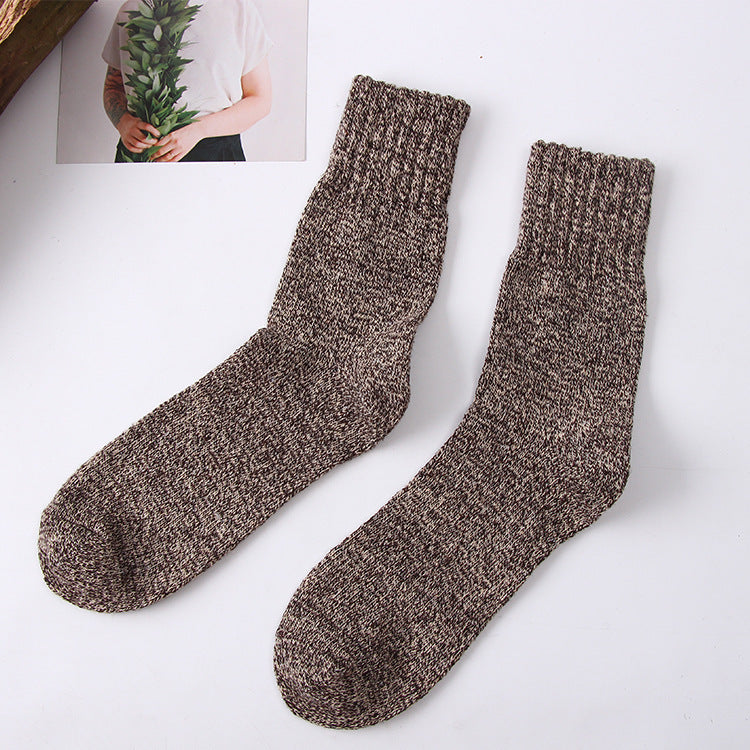 Jason - Chaussettes d'hiver épaisses en laine pour homme