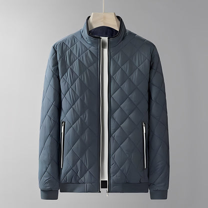 Mervin - Stylish quilted jacket with a high collar for men