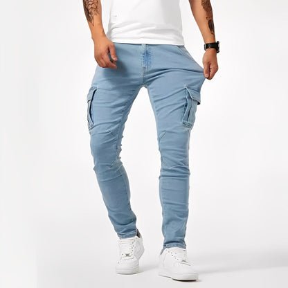 Franck - Pantalon cargo stretch décontracté pour homme