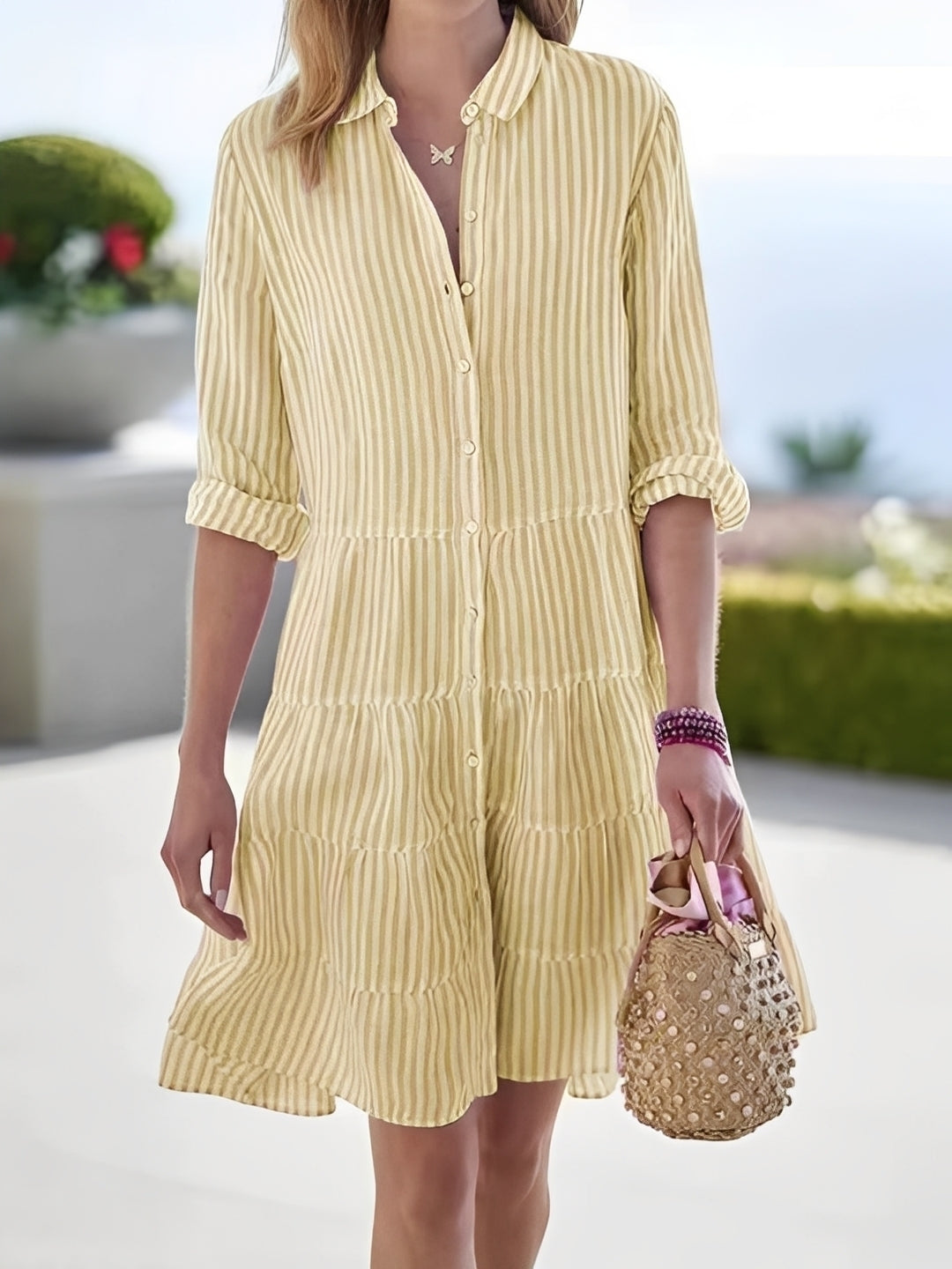 Arabella - Mini-robe rayée élégante pour femmes