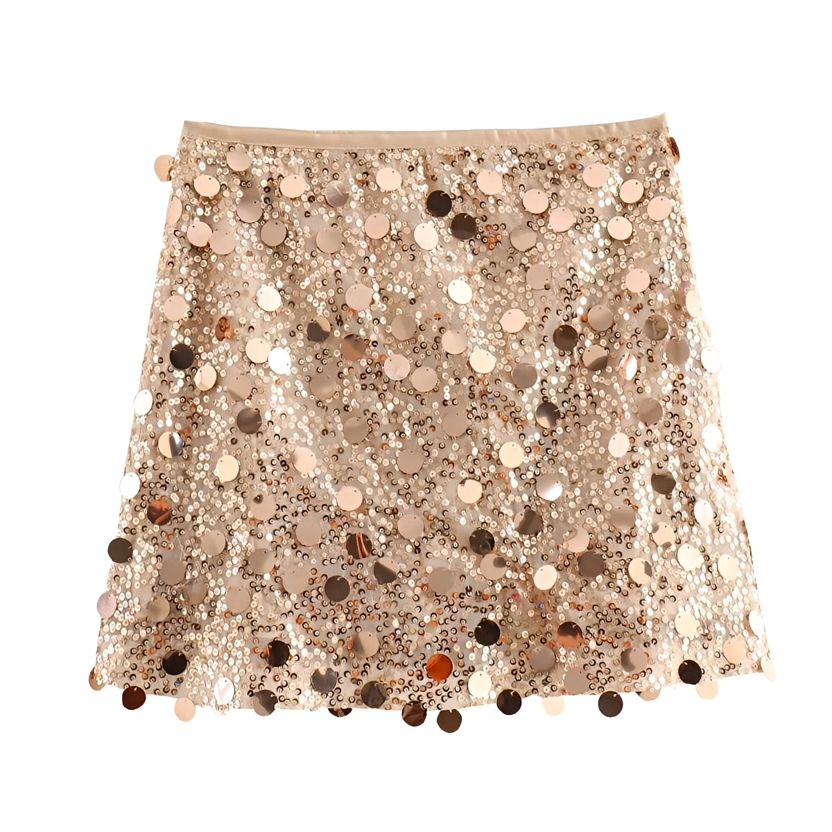Abbey - Jupe Courte à Paillettes Élégantes