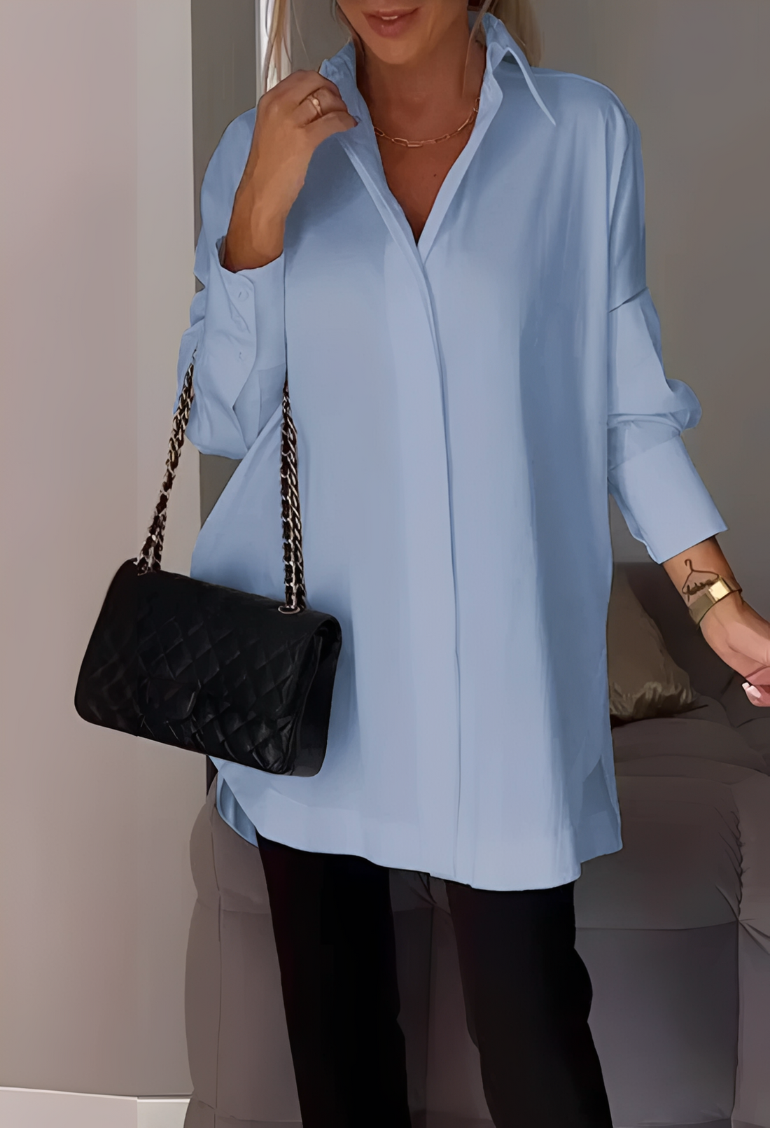 Lauren - Blouse élégante à manches longues