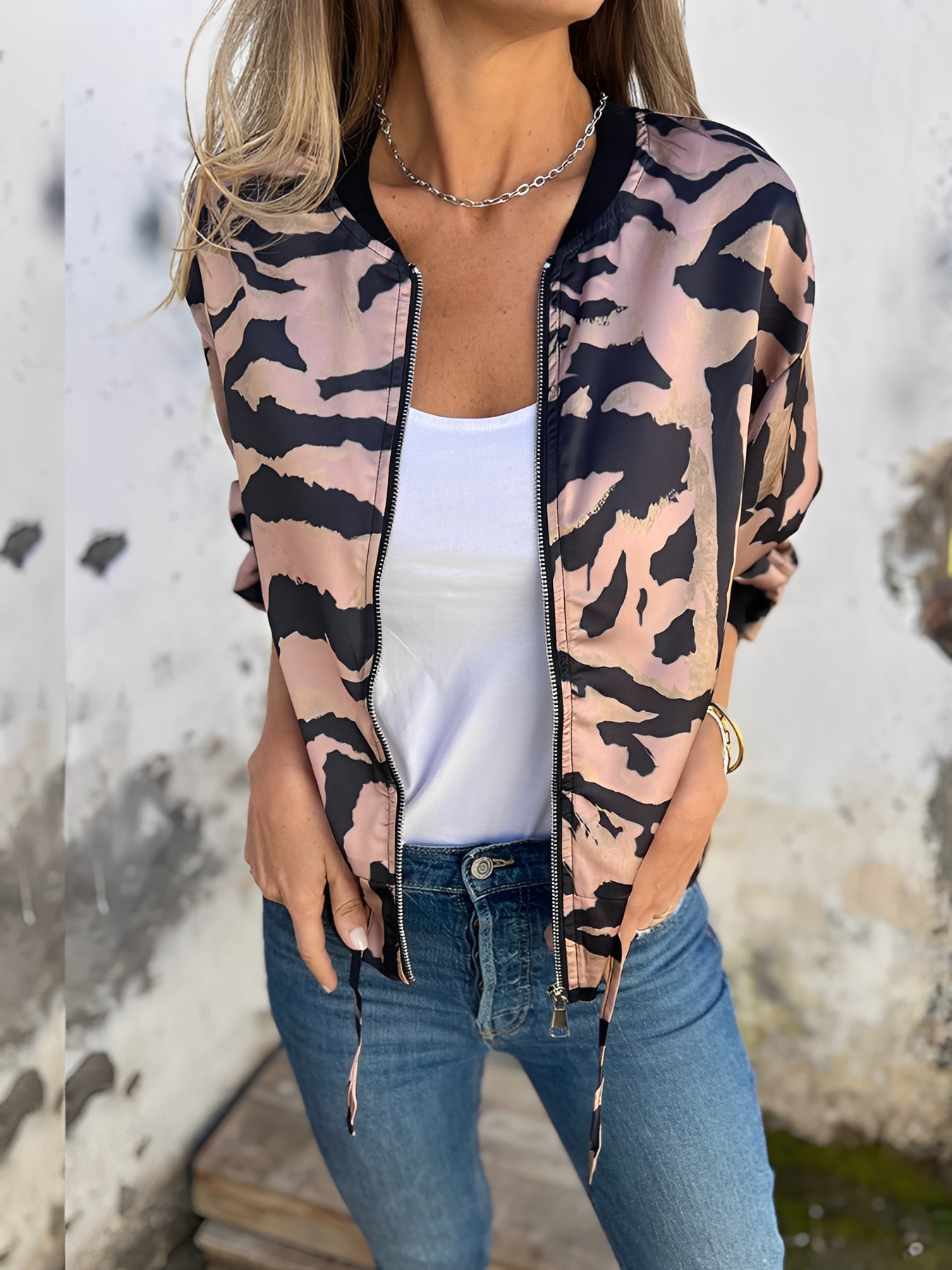 Ryana - Blouson chic à fermeture éclair pour femmes