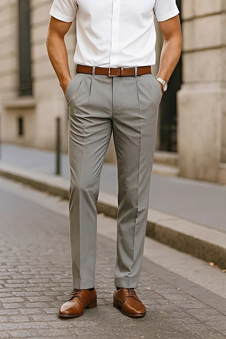 Brandon - Pantalons Droits Sophistiqués