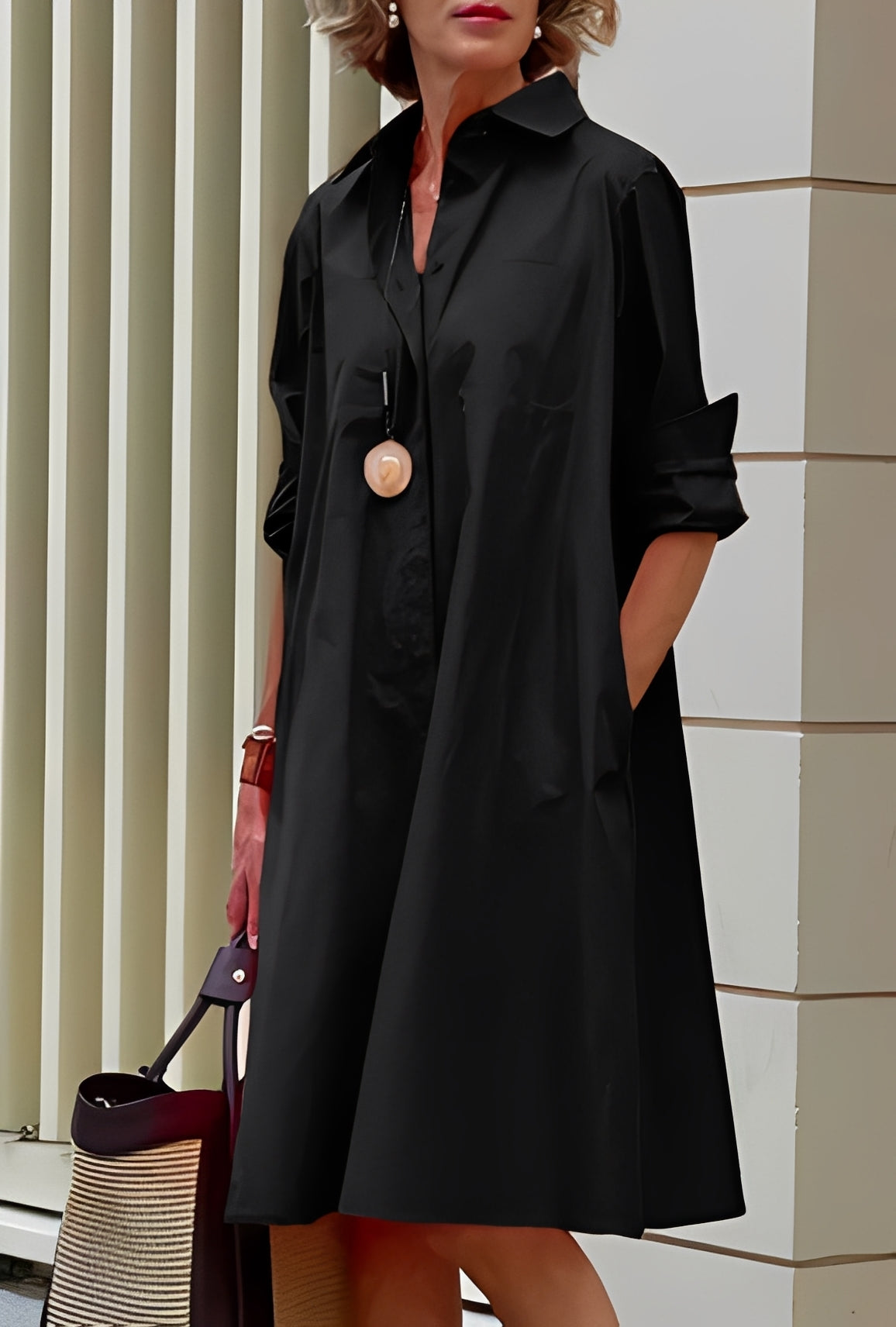 Paige - Robe-chemise décontractée et ample pour femmes