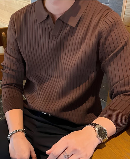 Hector - Pull en maille classique et ajusté pour hommes