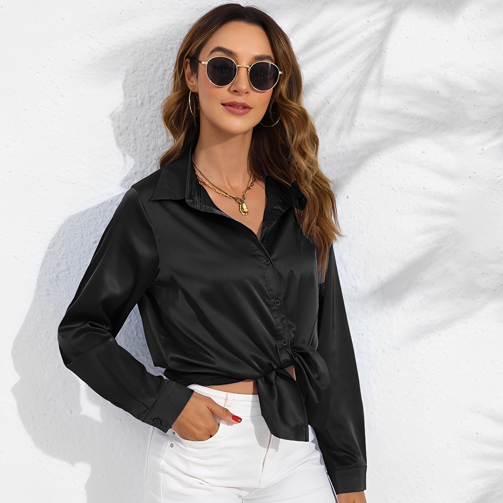 Erica - Blouse moderne à manches longues pour femmes