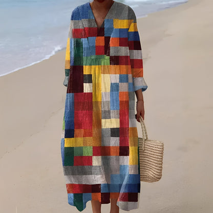 Jean - Elegantes und weites knielanges Kleid für Damen