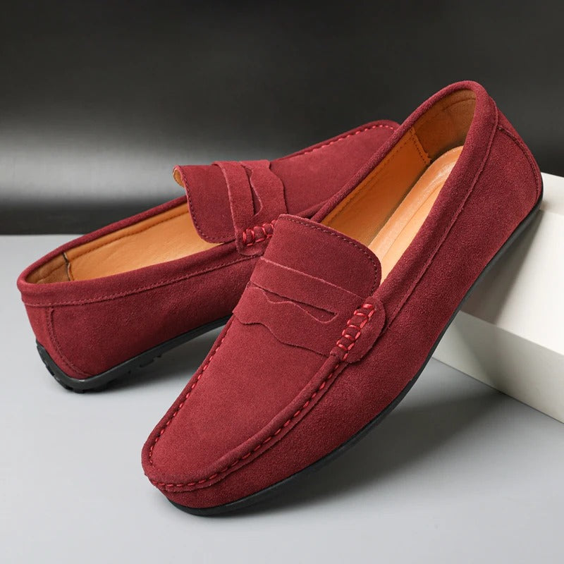 Alex – Mocassins en Daim d'un Style Éternel