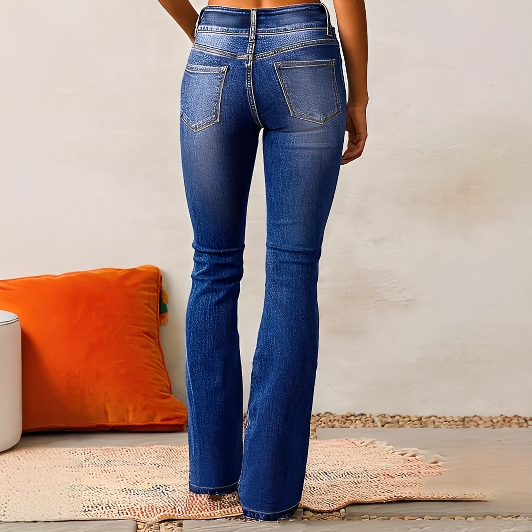 Carla - Jeans évasés taille haute pour femmes