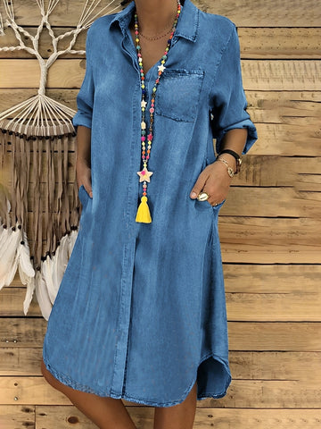 Kristina - Robe ample en jean
