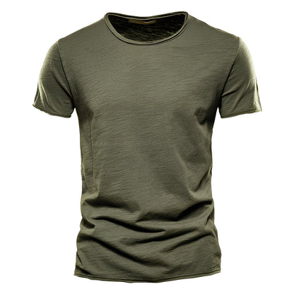 Roderick - T-shirt homme en coton, manches courtes, style relax