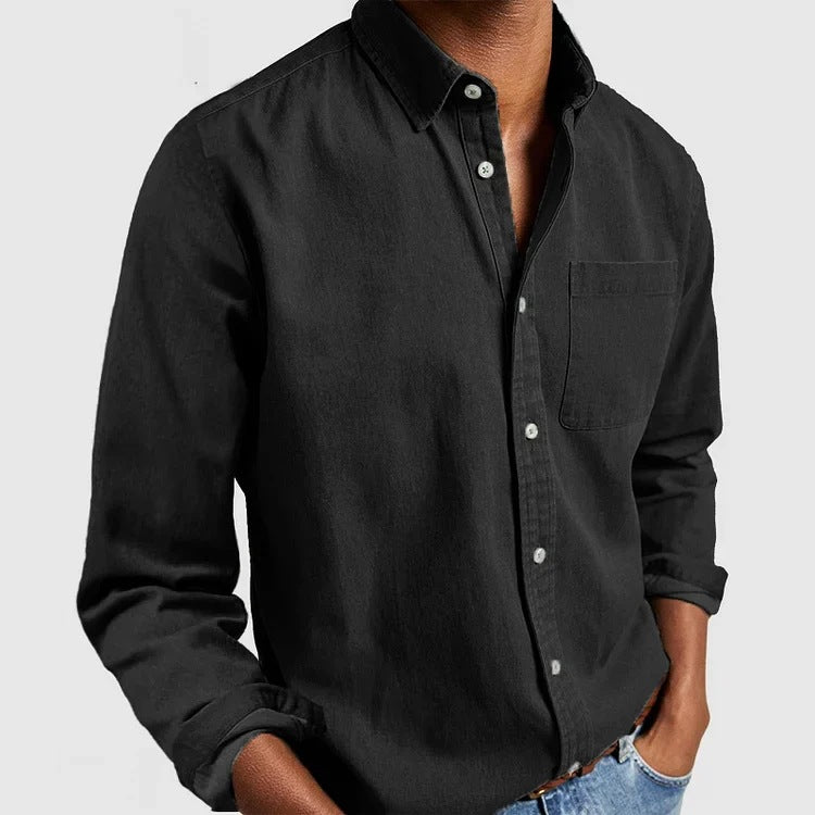 Maxime - Chemise en Jean Décontractée Mélange Doux
