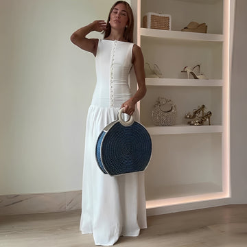 Marianne - Robe Maxi Élégante À Jupe Large