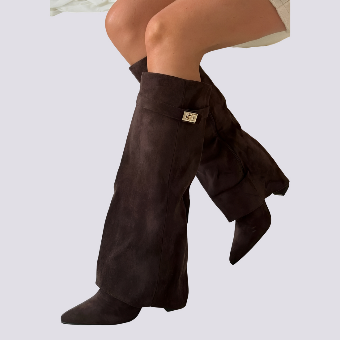 Blair - Bottes Hautes Raffinées avec Revers