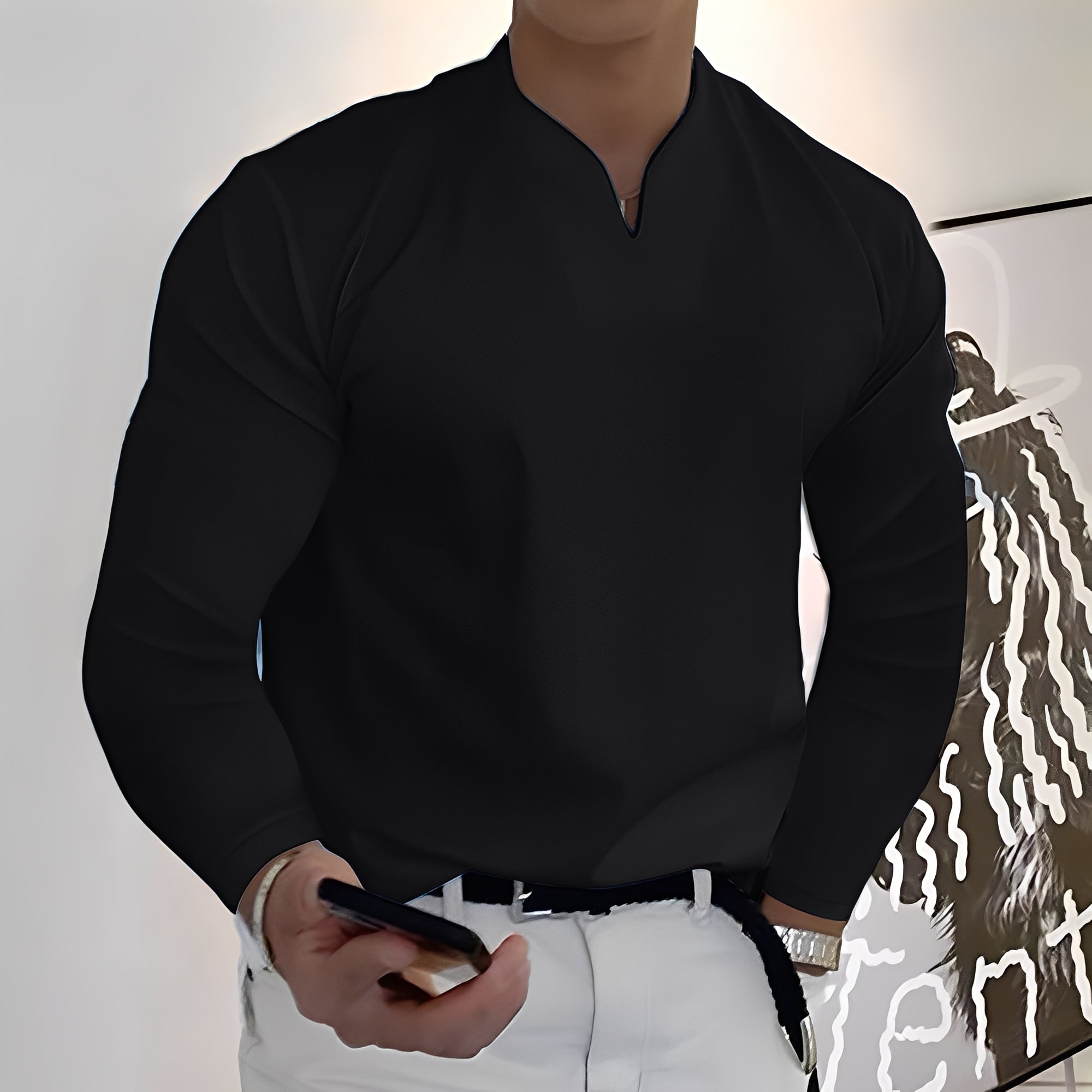 Corentin - Chemise décontractée à manches longues pour homme