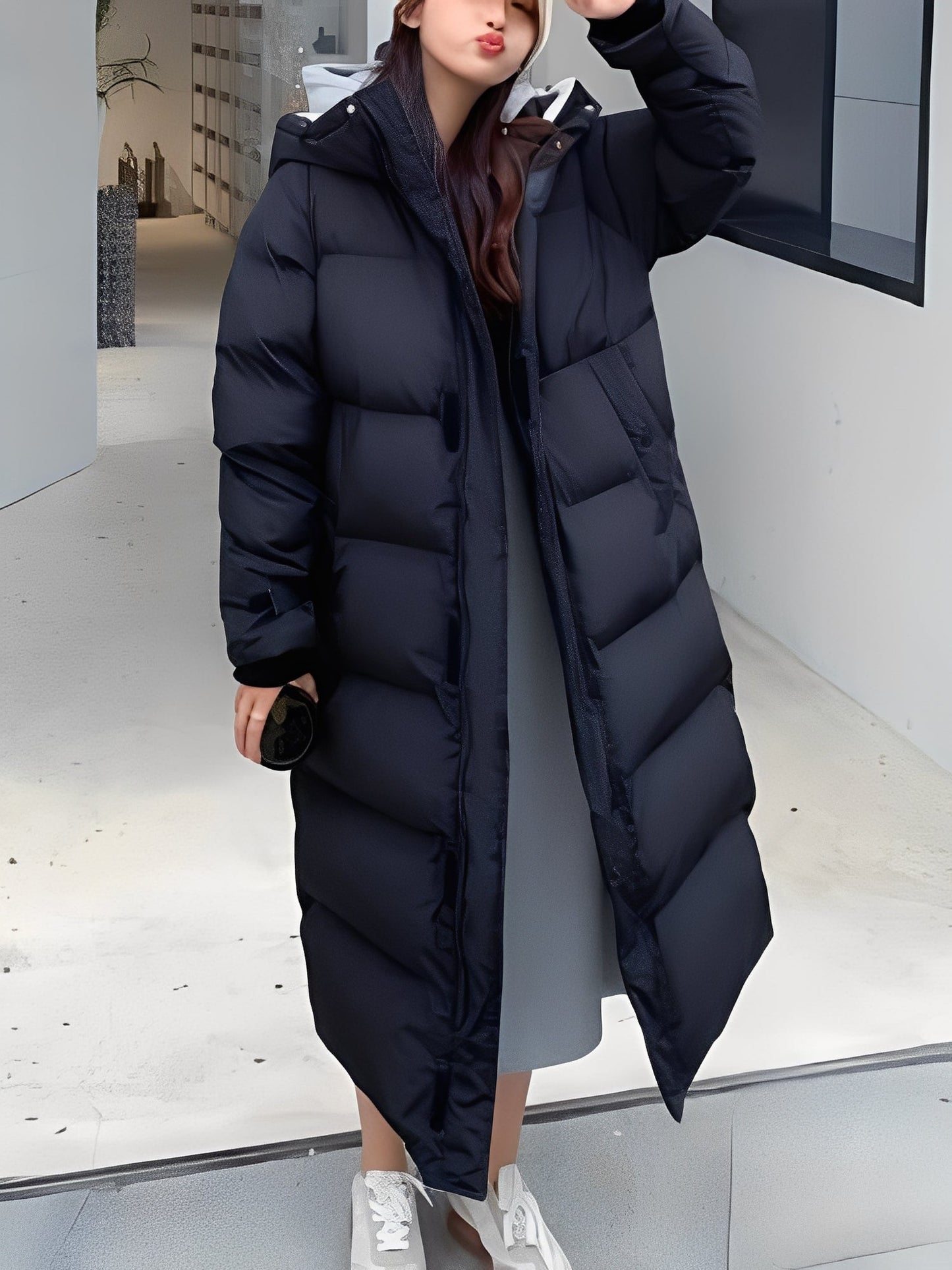 Hazel - Manteau long tendance pour femmes