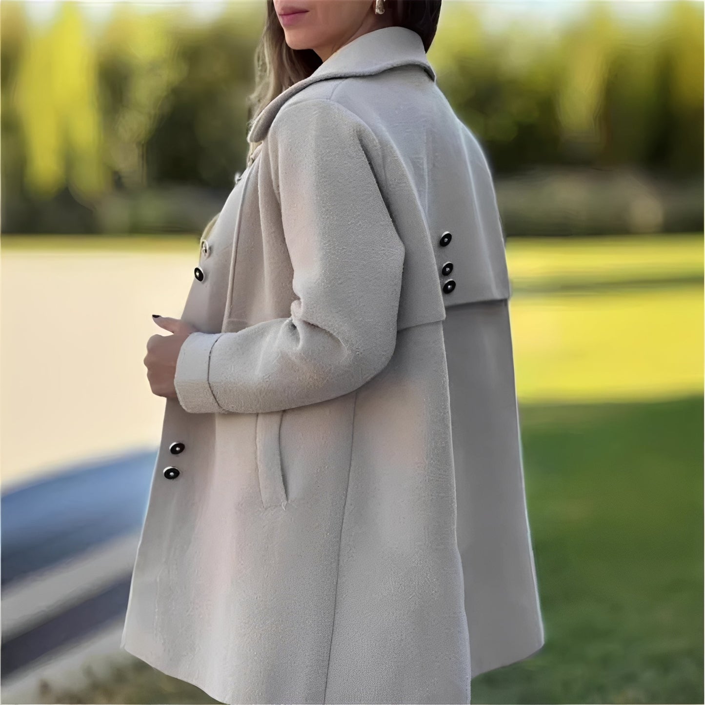 Amelia - Modischer und zeitgemäßer Fleece-Mantel für Damen