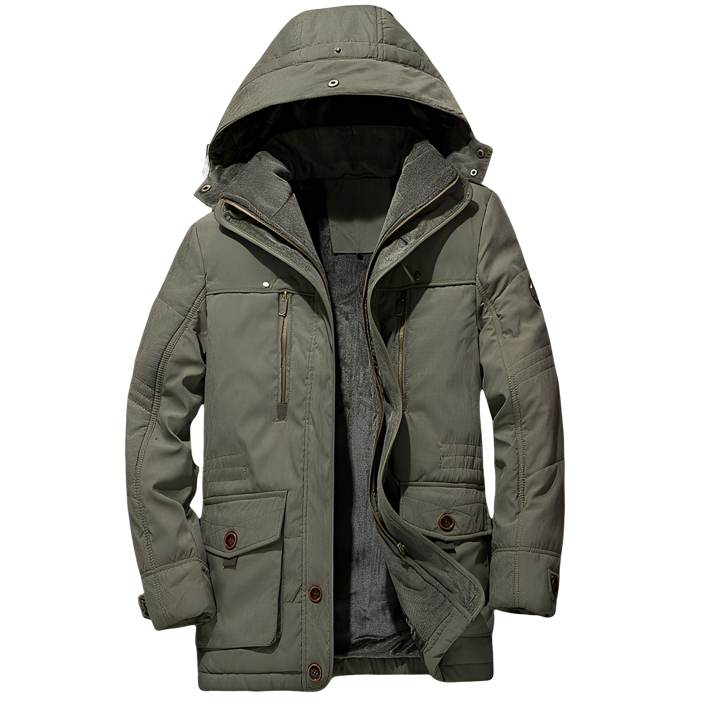 Tyrone - Manteau épais et chaud pour hommes avec capuche