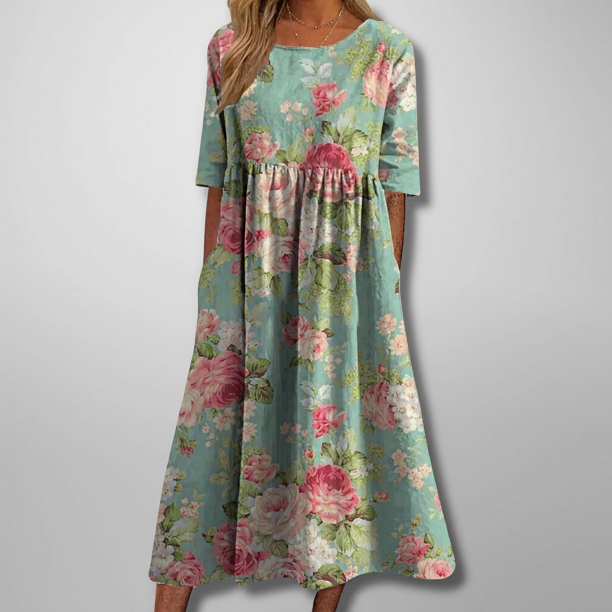 Gail – Robe maxi à motifs floraux pour femmes
