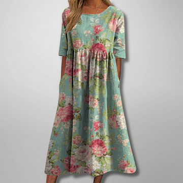 Gail – Robe maxi à motifs floraux pour femmes