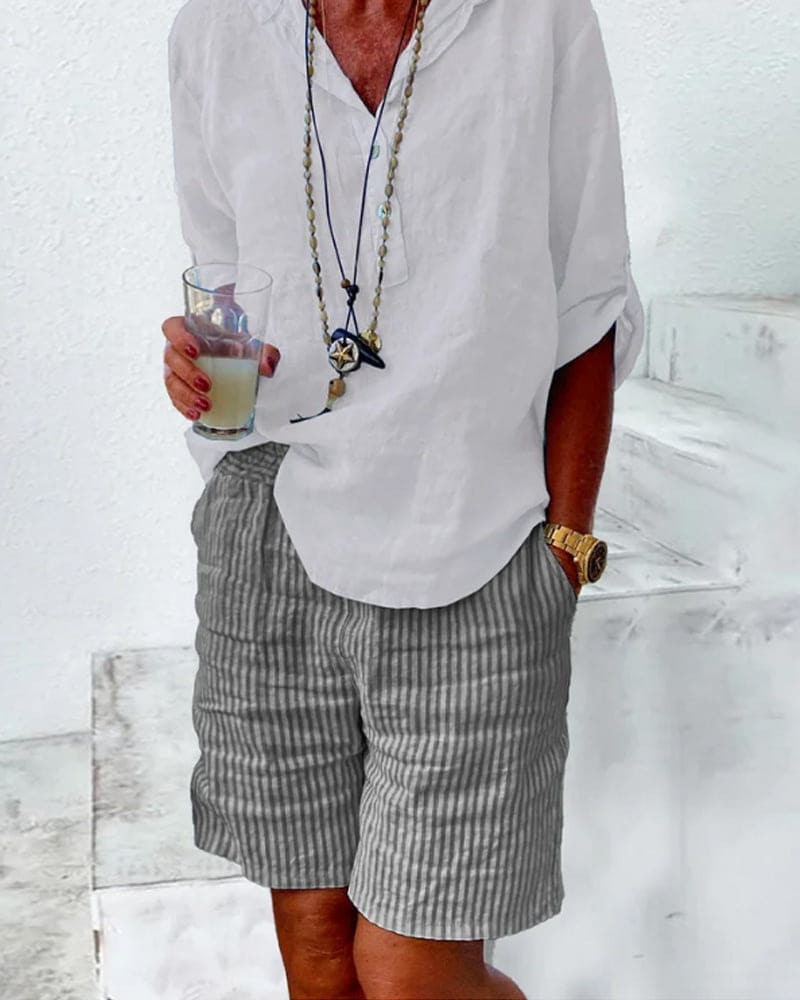 Élise – Shorts Rayés