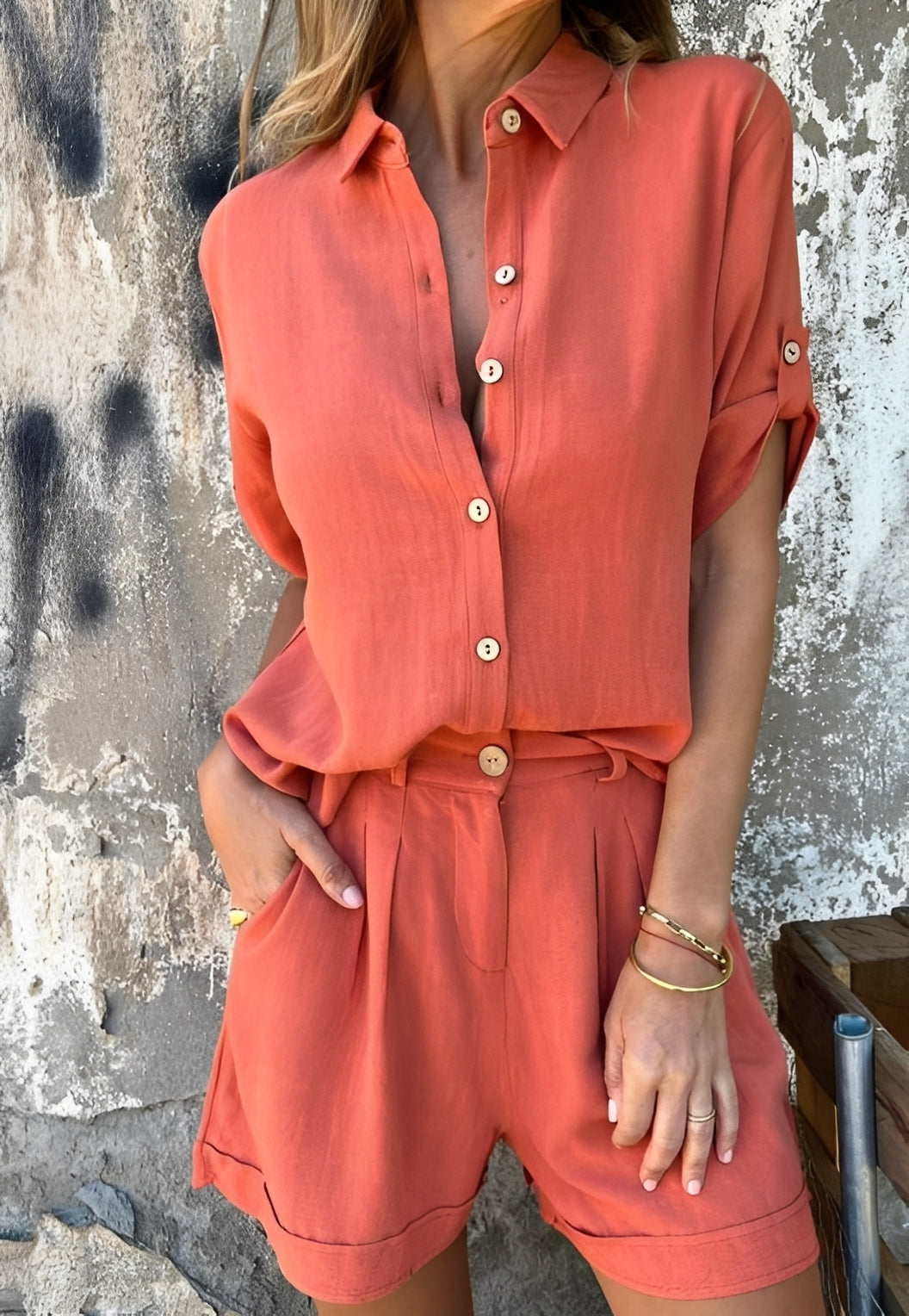 Minnie - Set blouse et short casual