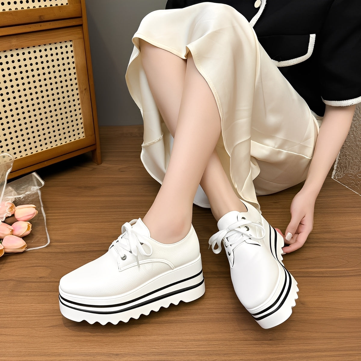 Cassie - Modische Plateau-Schuhe für Damen