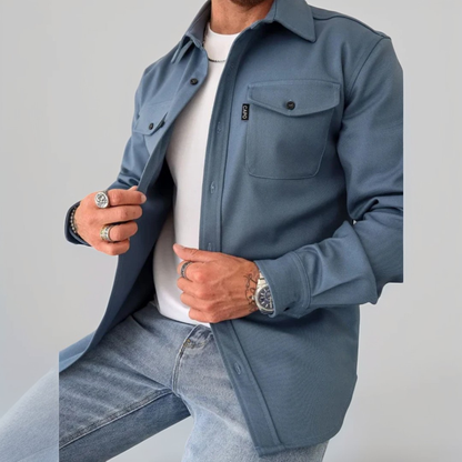 Eufed - Lässiges Hemd mit langen Ärmeln für Herren