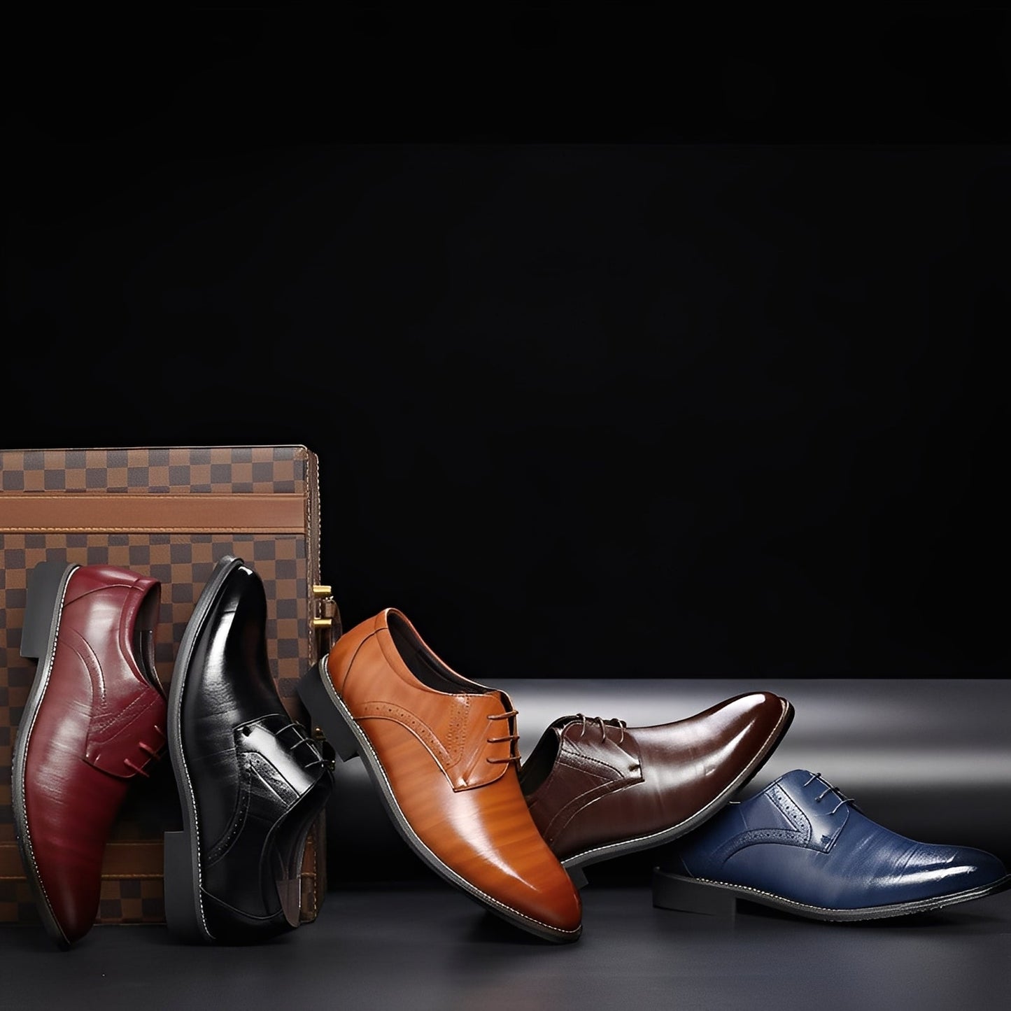 Kendrick - Chaussures en cuir classiques pour hommes