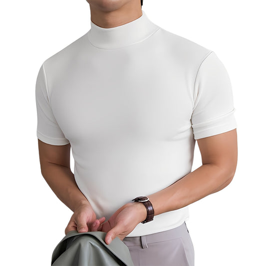 Terence - Chemise pour homme ajustée avec col haut