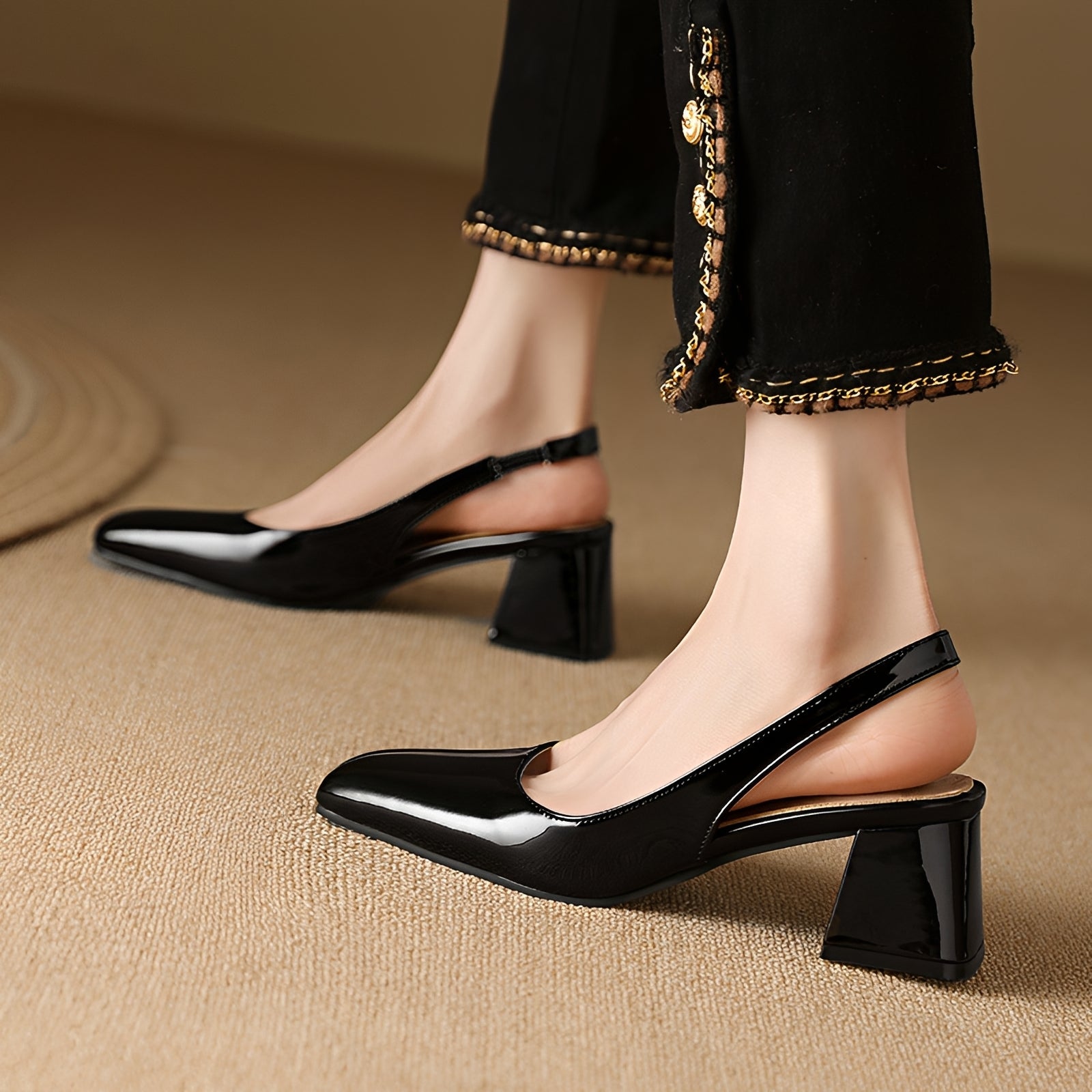 Kristen - Élégants talons carrés
