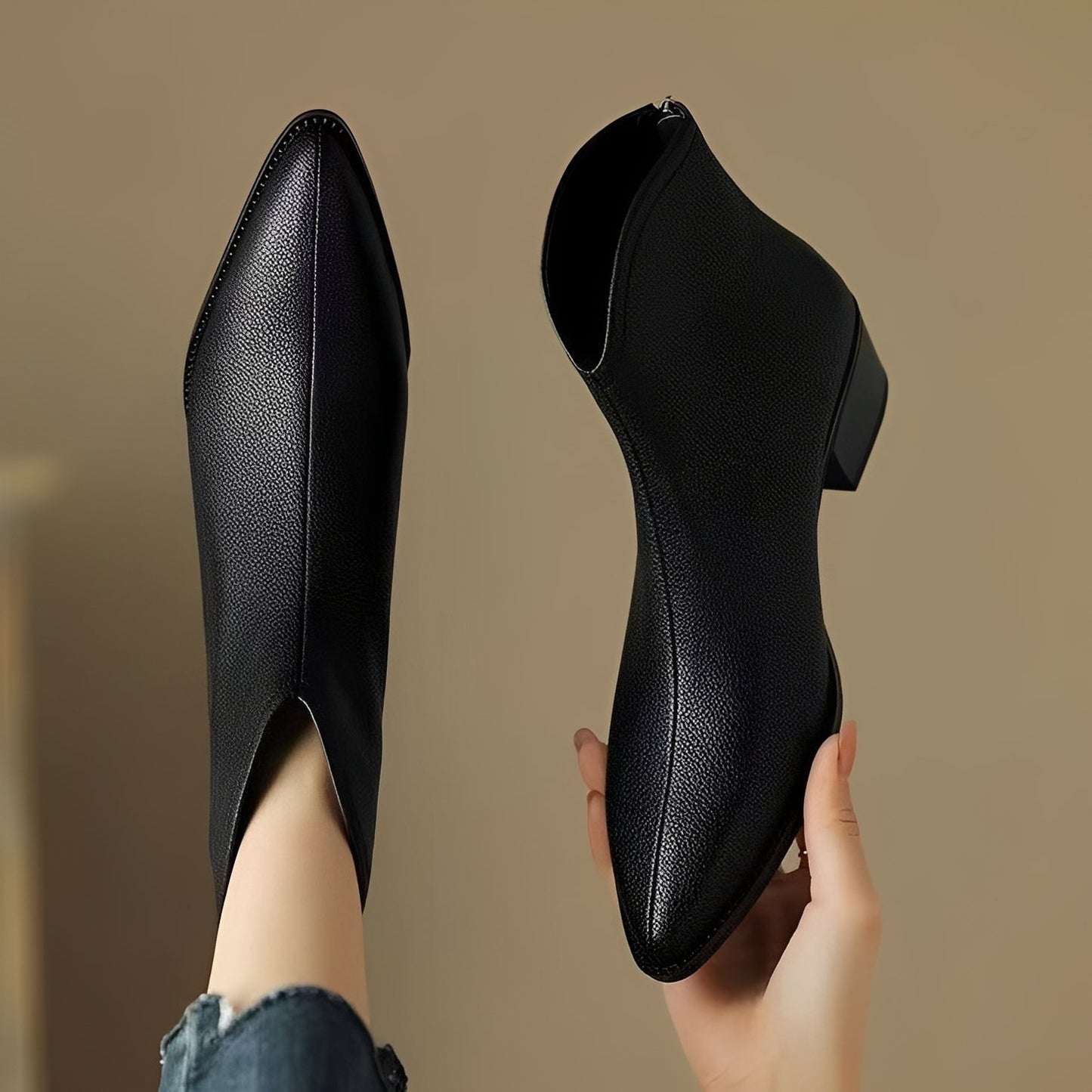 Abbie - Kurze und lässige Lederstiefel für Damen