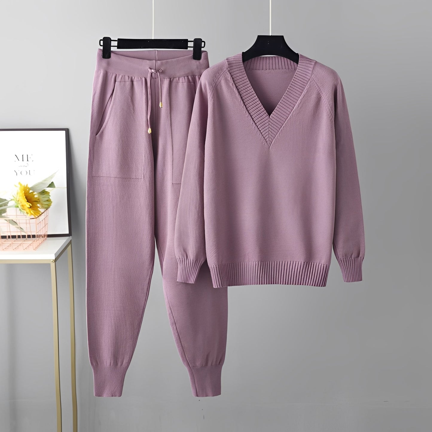 Evelyn - Schickes Set aus Pullover und Hose für Damen
