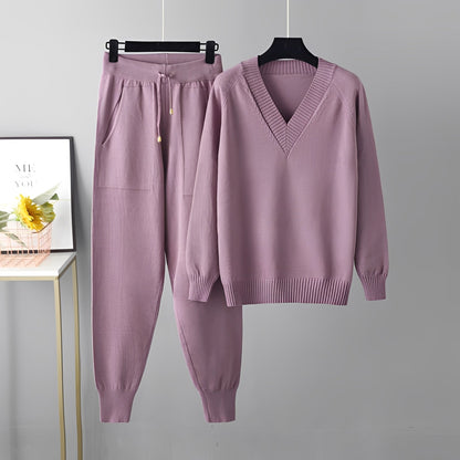 Evelyn - Schickes Set aus Pullover und Hose für Damen