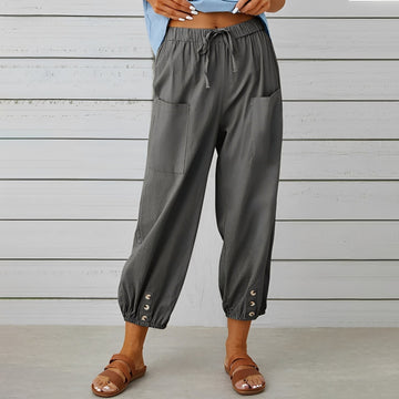 Christa - Pantalon ample, casual et raccourci pour femmes