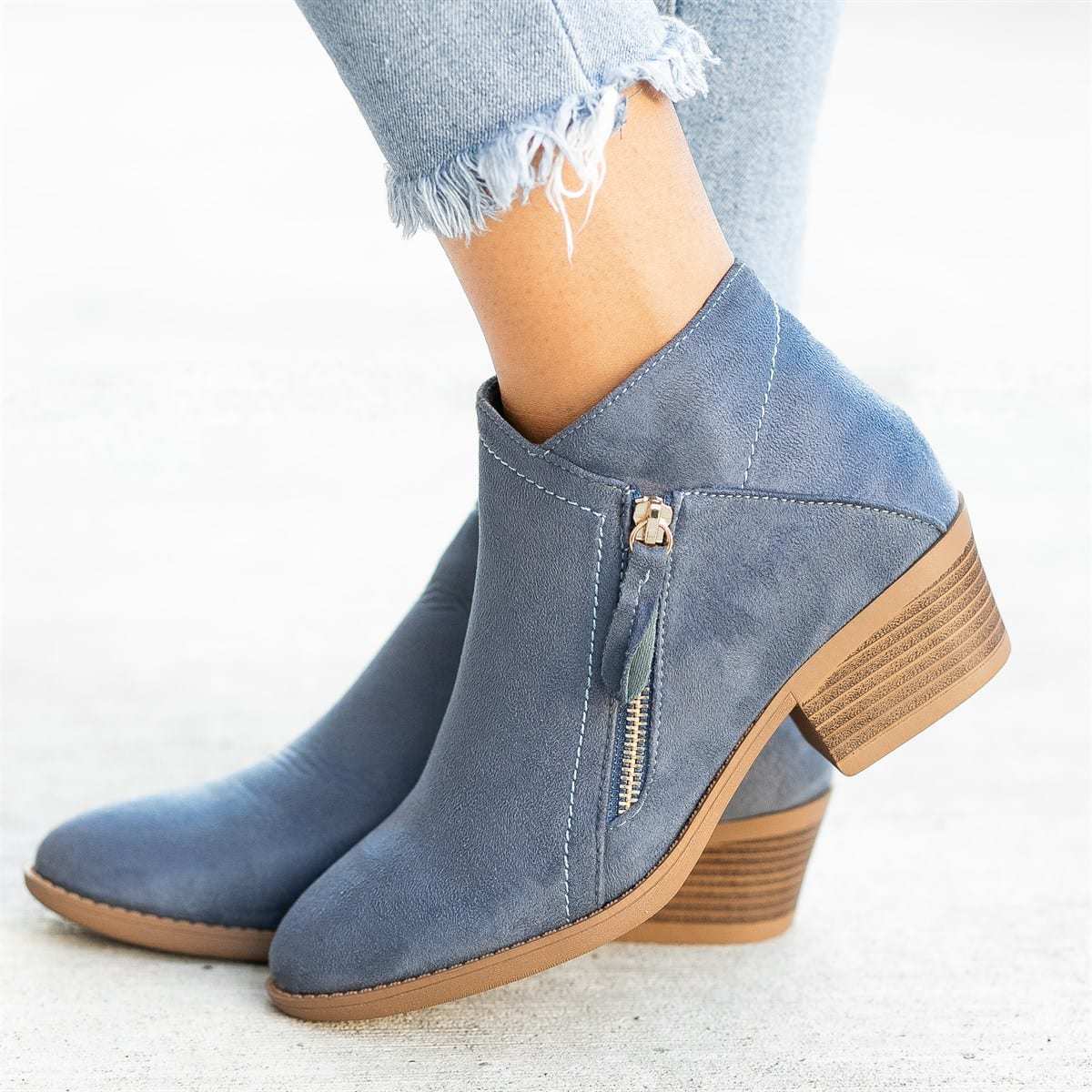 Elizabeth - Bottes en daim élégantes pour femmes