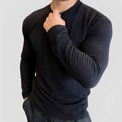 Albert - Lässiger Strickpullover mit Rippenmuster für Herren