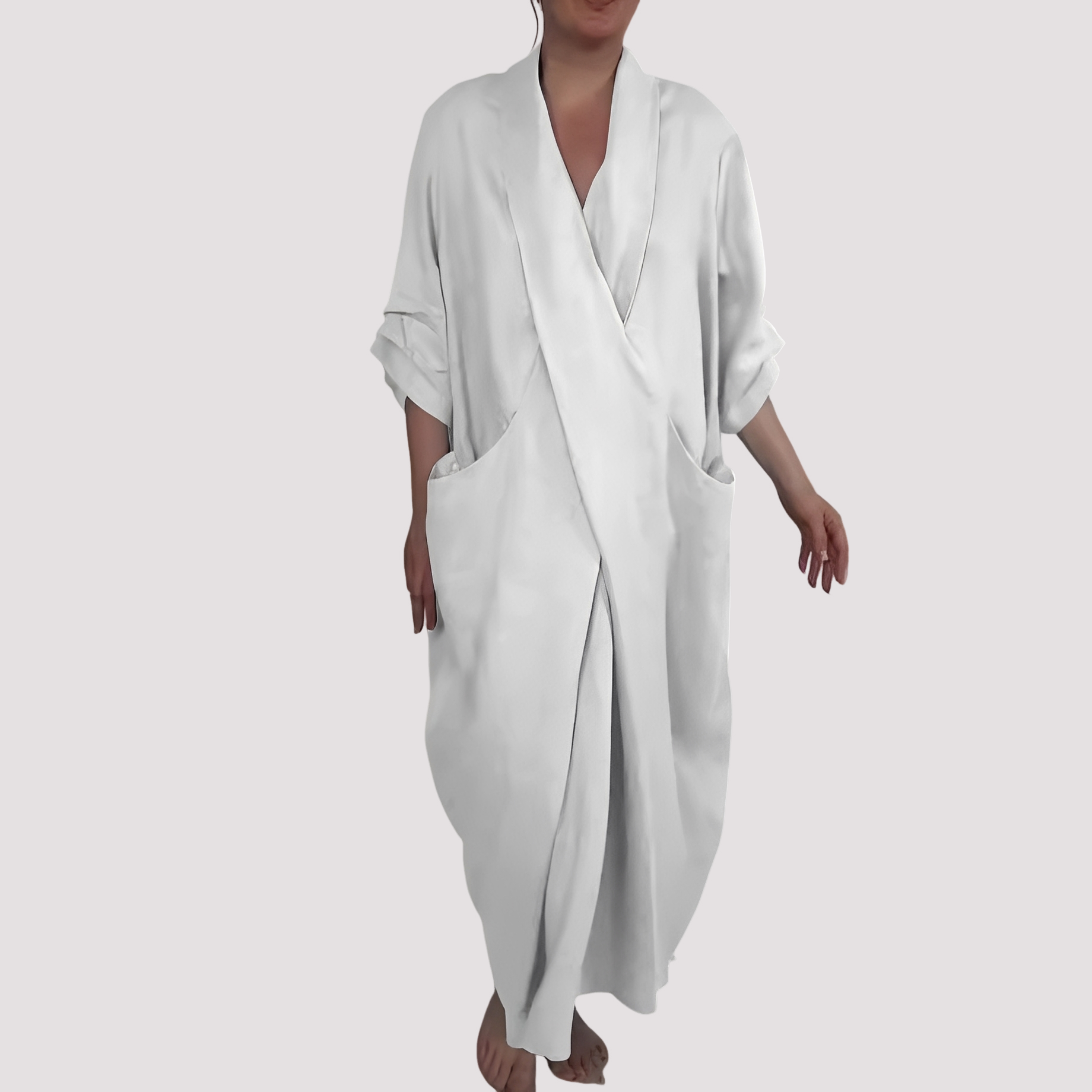 Alicia - Robe longue ample avec poche pour femmes