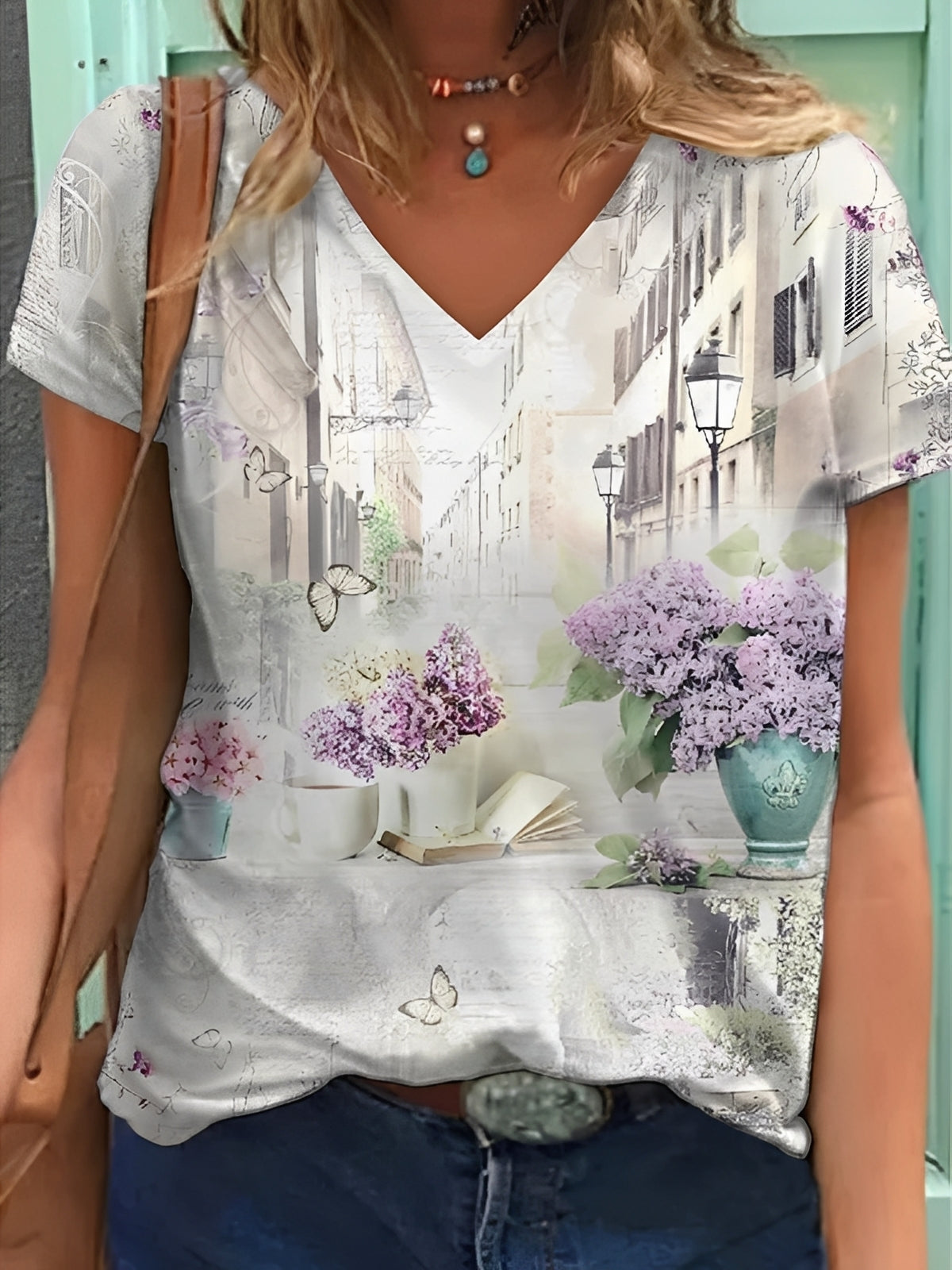 Niki - Haut élégant à motifs floraux pour femmes