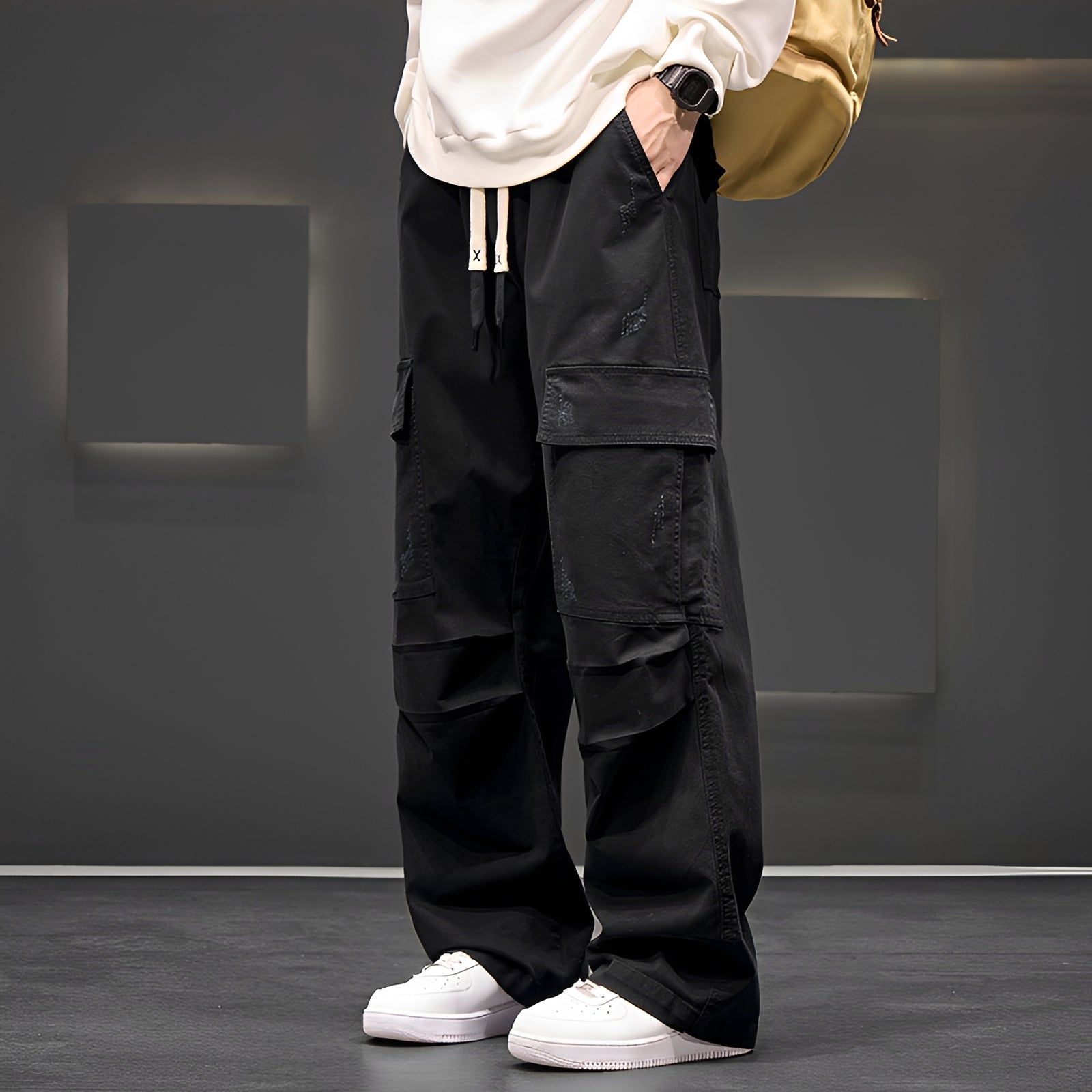 Brennan - Pantalon Cargo Ample et Détendu