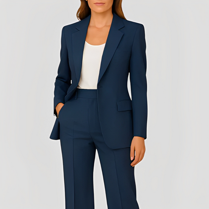Maeva - Eleganter langer Blazer und Hose für Damen im Set