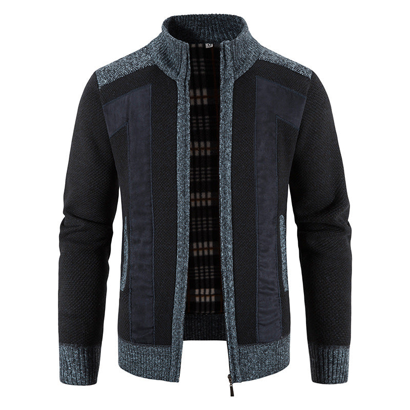 Domenic - Manteau doux et large à zip pour hommes