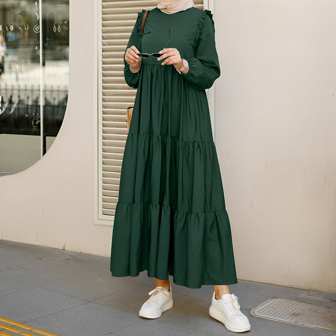 Margaret - Robe Midi Évasée Sophistiquée