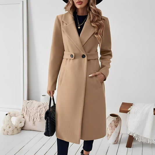 Mélina - Formal winter coat with long sleeves for women
