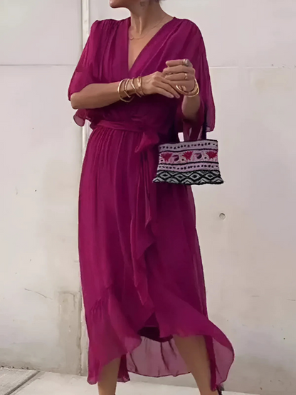 Seraphina – Timeless wrap mid-length dresses