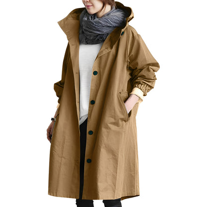 Alicia - Trench-coat à capuche pour femme