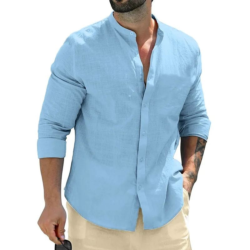 Dominic - Chemise à manches longues décontractée pour hommes